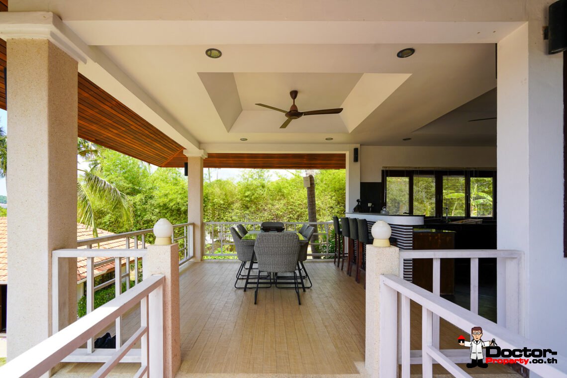 Spacious 5 Bedroom Private Pool Villa with Sea View – Bo Phut, Koh Samui – For Sale